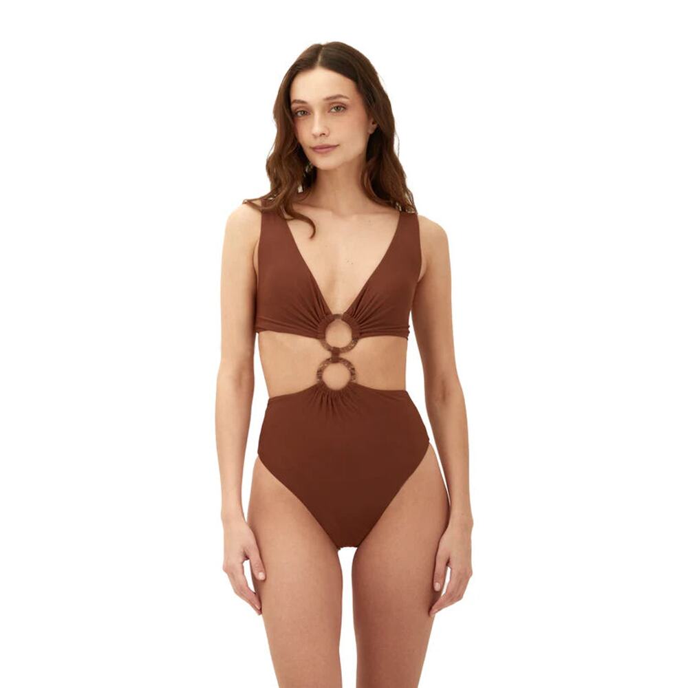Malai Earth Brown Danza One Piece NWT SIZE S M L